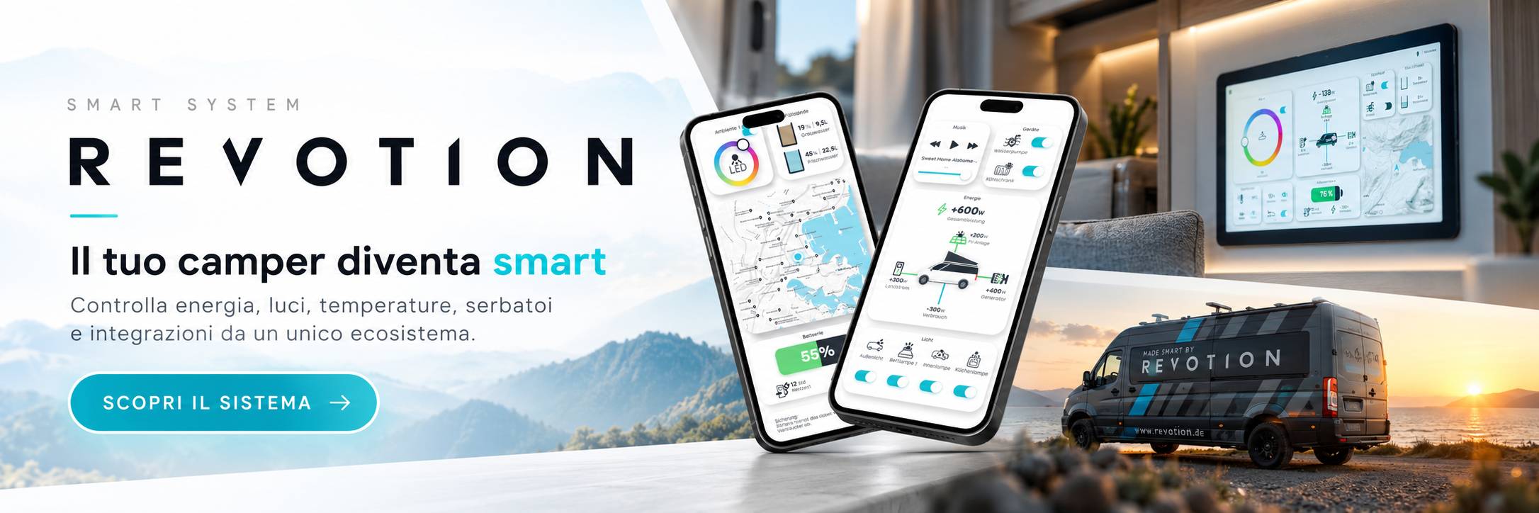 Revotion Smart System per camper